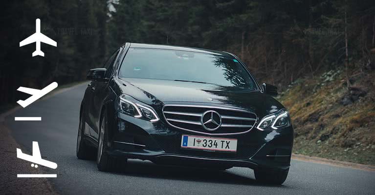 Taxi Transfer buchen vom Flughafen Innsbruck nach Innsbruck Stadt